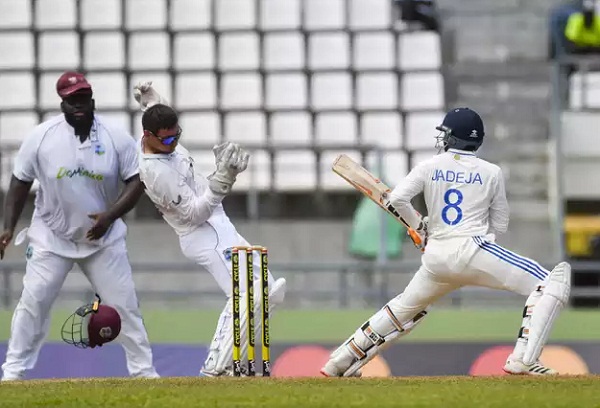 WI vs Ind, 1st Test : भारत ने 421/5 रन के स्कोर पर घोषित की पहली पारी