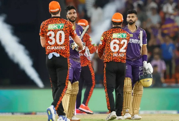 IPL 2024 के फाइनल में पहुंची KKR, क्वॉलीफायर-1 मैच में हैदराबाद को 8 विकेट से हराया