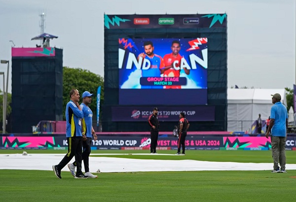 T-20 World Cup: बारिश ने बिगाड़ा खेल, गीले मैदान कारण भारत vs कनाडा मैच रद्द