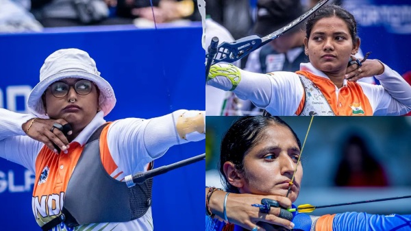 Paris Olympics: महिला टीम तीरंदाजी स्पर्धा में भारत ने सीधे क्वार्टर फाइनल के लिए क्वालीफाई किया