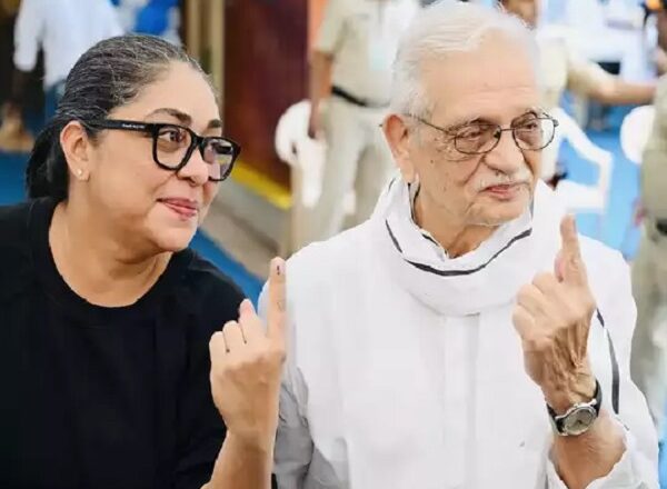 गीतकार गुलजार के साथ बेटी ने भी किया वोट, गुलजार बोले….