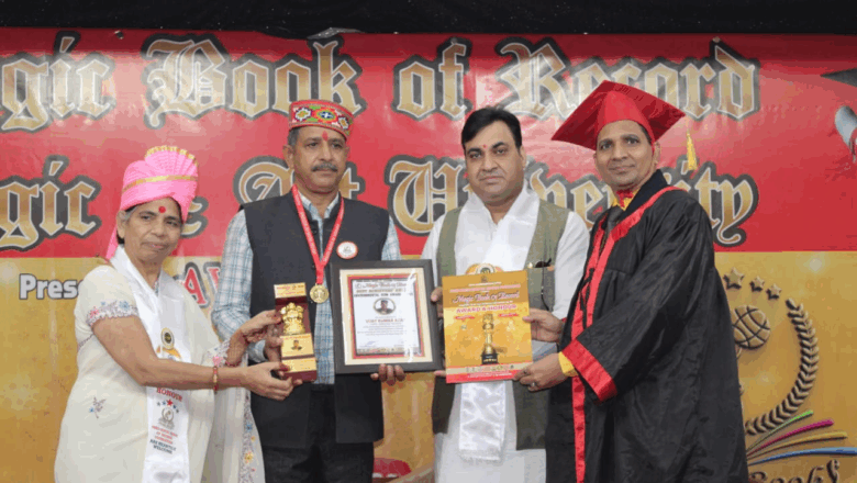 सिरमौर के पर्यावरण प्रेमी विजय कुमार आजाद को मिला राष्ट्रीय पर्यावरण आइकॉन अवॉर्ड