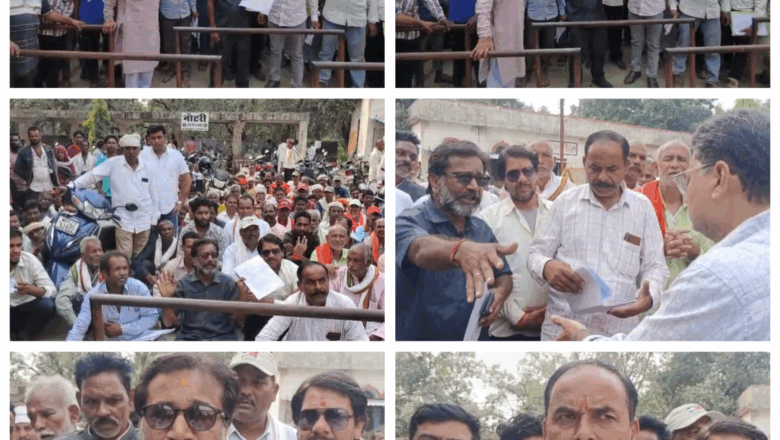 बांधवगढ़ के जंगली हाथियों से त्रस्त 32 गांवों के किसान उमरिया कलेक्ट्रेट पहुंचे; कलेक्टर से न मिलने पर जताया आक्रोश, आत्मदाह की चेतावनी