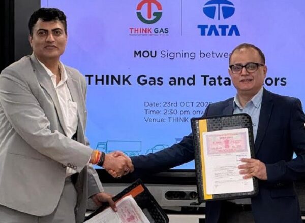 थिंक गैस ने भारत के एलएनजी ट्रकिंग पारितंत्र को आगे बढ़ाने के लिए टाटा मोटर्स के साथ साझीदारी की