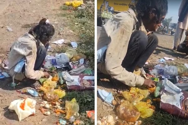 MP: विदिशा में कचरे से खाना उठाकर खा रही लड़की का वीडियो वायरल… कांग्रेस ने दागे सवाल