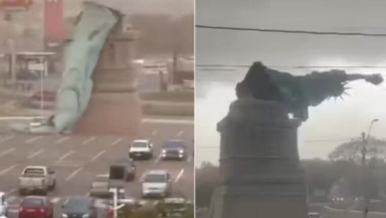 ब्राजील में भीषण तूफान का कहर…. गुआइबा में धराशायी हुई ‘स्टैच्यू ऑफ लिबर्टी’