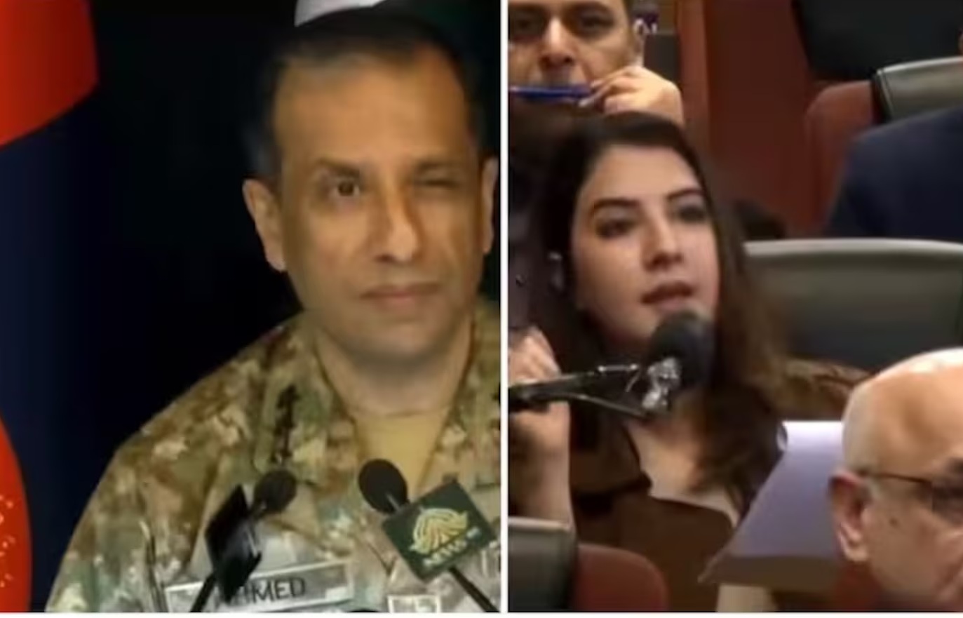 पाकिस्तानी सेना के प्रवक्ता ने प्रेस कॉन्फ्रेंस में महिला पत्रकार को आंख मारी… भड़के लोग