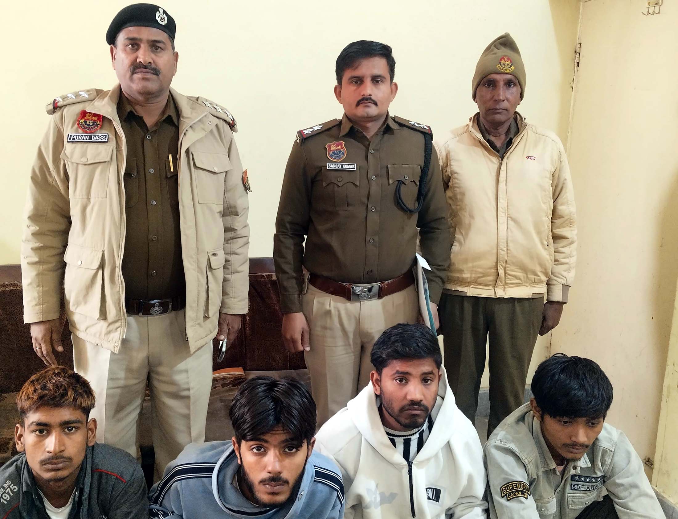 जींद में ट्रक चालक से लूटपाट करने वाले चार आरोपित गिरफ्तार