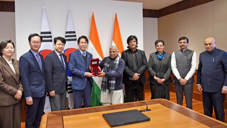 कोरिया गणराज्य के प्रतिनिधिमंडल ने हरिवंश से की महत्वपूर्ण मुलाकात