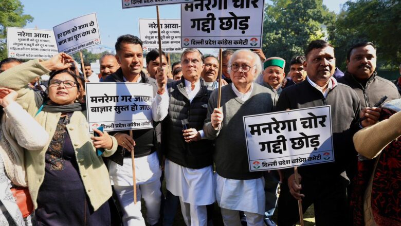 मनरेगा को पुनर्जीवित करने के लिए कांग्रेस का आंदोलन जारी