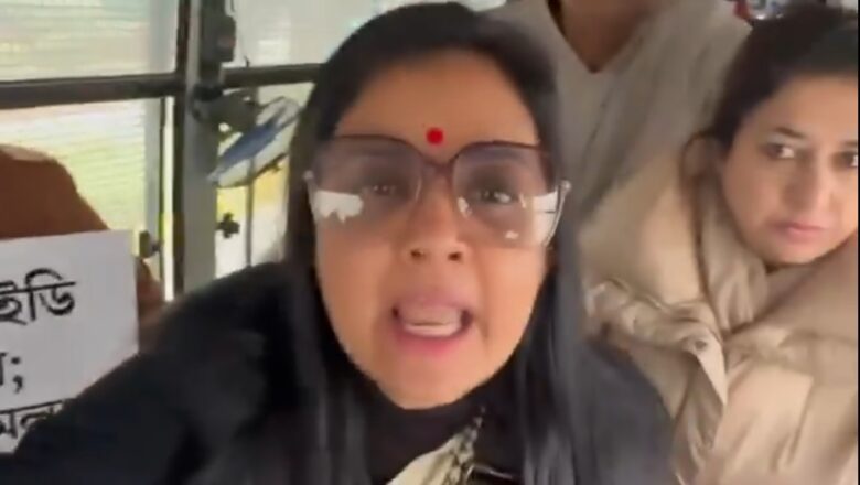 दिल्ली में अमित शाह के दफ्तर के बाहर प्रदर्शन कर रहे टीएमसी सांसद हिरासत में लिए गए