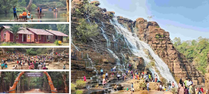 नक्सल गतिविधियों के समाप्त होने के बाद बस्तर में पर्यटकों की संख्या में अभूतपूर्व वृद्धि