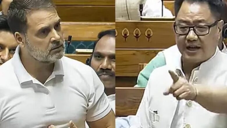 राहुल गांधी के आरोप पर रिजिजू का पलटवार… बोले- कोई माई का लाल पैदा नहीं हुआ जो देश बेच सके