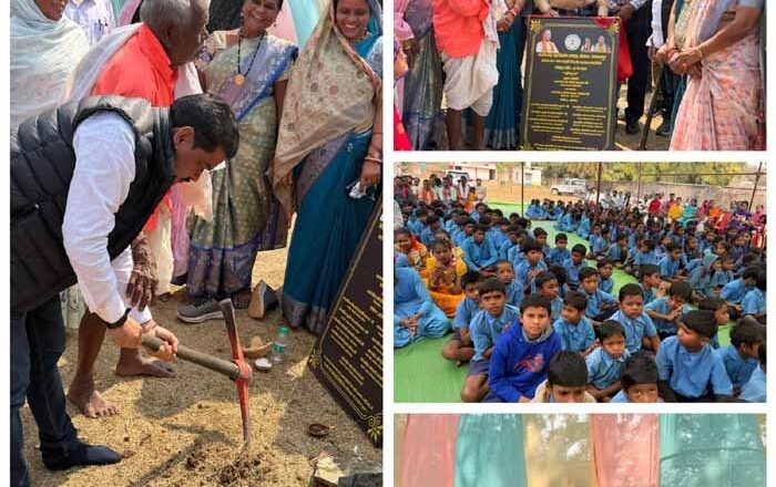 छापर भानपुरी में 100 सीटर छात्रावास का भूमिपूजन संपन्न