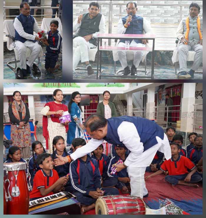 मुख्यमंत्री विष्णुदेव साय ने परीयना दिव्यांग विद्यालय में की बस देने की घोषणा