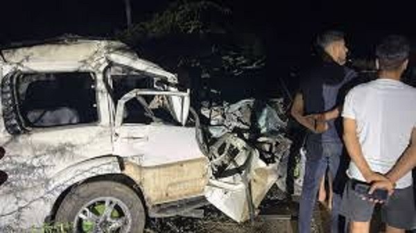 मुरैना में भीषण सड़क हादसा, कंटेनर-स्कॉर्पियो की आमने-सामने टक्कर, चालक की मौत