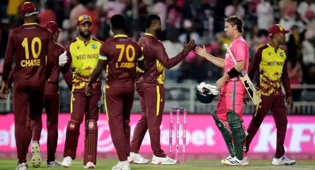 मोती की बेहतरीन गेंदबाजी के दम पर वेस्टइंडीज़ ने दक्षिण अफ्रीका को 6 रन से हराया
