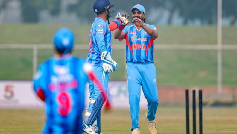 इंग्लैंड ने मिक्स्ड डिसेबिलिटी सीरीज में भारत को 15 रन से हराया