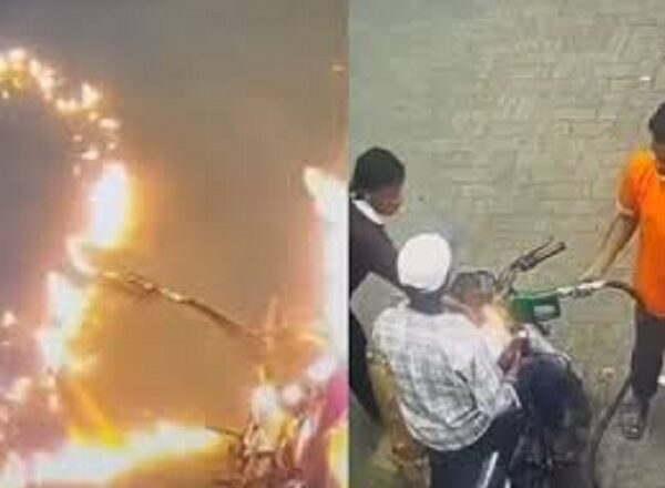 पेट्रोल पंप पर खतरनाक हरकत, लाइटर से बाइक की टंकी में लगाई आग; बड़ा हादसा टला