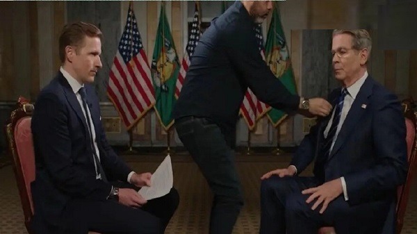 लाइव इंटरव्यू के बीच मंत्री को अचानक अंदर से खींच ले गए आए अफसर बोले-राष्ट्रपति इंतजार कर रहे हैं