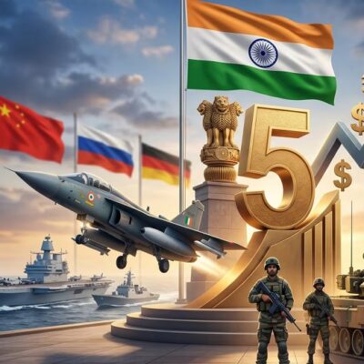 अपनी सेना में सबसे ज्यादा खर्च करने वाले देशों में भारत दुनिया में 5वें स्थान पर….