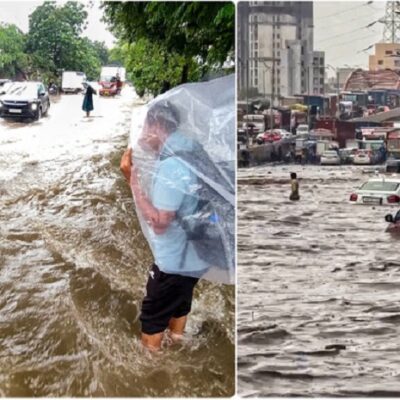 मुंबई में बारिश से लोग बेहाल…पालघर में दीवार ढहने से महिला की मौत, सांताक्रूज में पेड़ गिरने से 8 घायल
