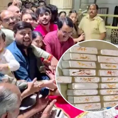 MP के परिवार ने सांवरिया सेठ मंदिर में चढ़ाई चांदी की 19 सिल्लियां, एक भक्त ने सोने की बांसुरी की भेंट