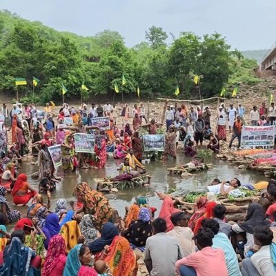 MP: केन-बेतवा प्रोजेक्ट के विरोध में जल चिता व फांसी सत्याग्रह…. 15 दिन से भूख हड़ताल पर बैठे विस्थापित