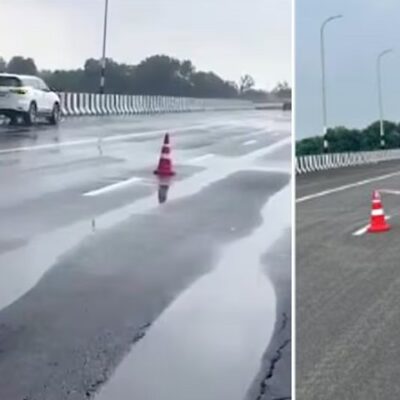 UP: कानपुर-लखनऊ एलिवेटेड एक्सप्रेसवे उद्घाटन के 13वें दिन ही धंसा, जर्मनी की वर्ल्ड क्लास सड़कों से हो रही थी तुलना