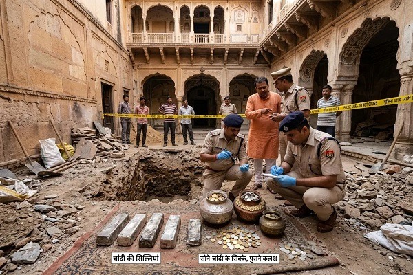 जयपुर की पुश्तैनी हवेली में ‘खजाना’ मिलने का दावा, सोने के कलश और चांदी गायब करने का आरोप; पुलिस जांच में जुटी