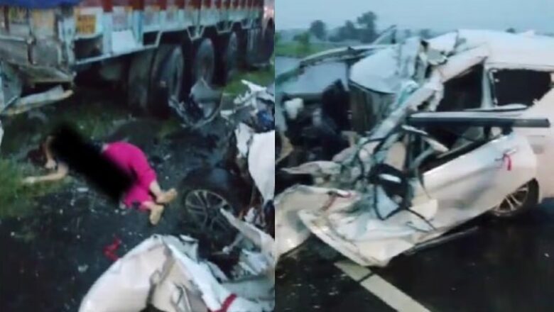 MP: आगरमालवा में भीषण हादसा… ट्रक में घुसी बेकाबू कार, मां-बेटी की मौत…. 3 घायल