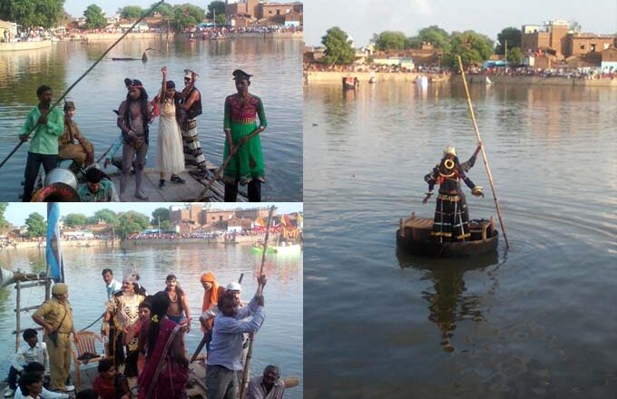 हमीरपुर में जलविहार महोत्सव: रात में रामलीला और श्रीकृष्ण लीला का अनूठा प्रकोप