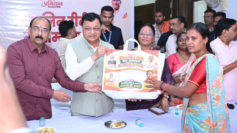 कोरबा में सेवा संकल्प अभियान के तहत 350 मितानिन दीदियों को मिला सम्मान, कैबिनेट मंत्री लखन लाल देवांगन ने की जनसेवा की सराहना
