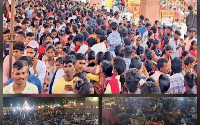 दंतेवाड़ा में मां दंतेश्वरी के दर्शन के लिए मंदिर कॉरिडोर तक पहुंची श्रद्धालुओं की भीड़