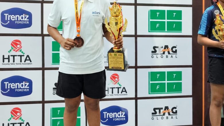 ‘गर्व है’ पहल की समर्थन से दिविजा पॉल ने राष्ट्रीय टेबल टेनिस चैंपियनशिप में कांस्य पदक जीता
