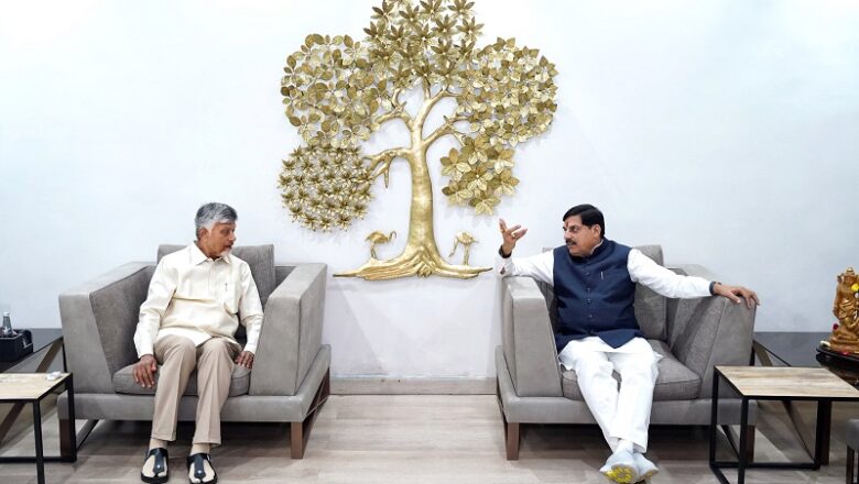 मध्य प्रदेश के मुख्यमंत्री डॉ. मोहन यादव ने आंध्र प्रदेश के मुख्यमंत्री चंद्रबाबू नायडू से सौजन्य भेंट की