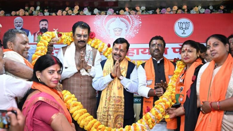 भाजपा अध्यक्ष ने कुम्हरार सेवा सहायता पोर्टल का लोकार्पण किया