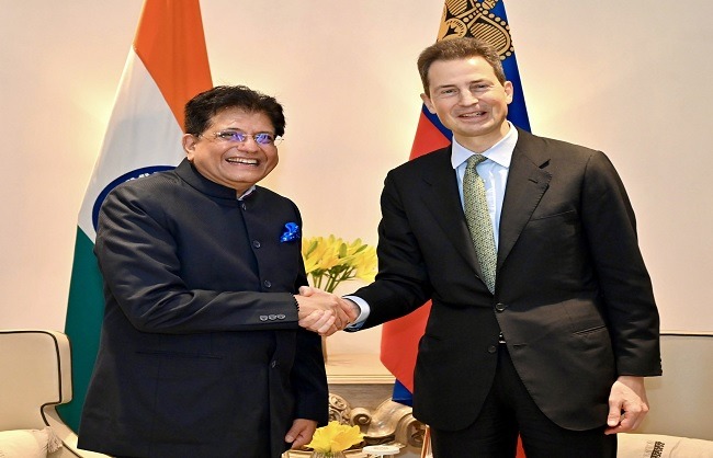 गोयल ने लिकटेंस्टाइन के राजकुमार एलोइस के साथ व्यापार‑और‑निवेश संबंधों पर विस्तृत चर्चा की