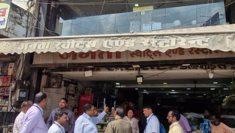 स्वयं मैदान में उतरे खाद्य एवं औषधि प्रशासन विभाग के नियंत्रक, चार प्रतिष्ठानों पर सख़्त कार्रवाई