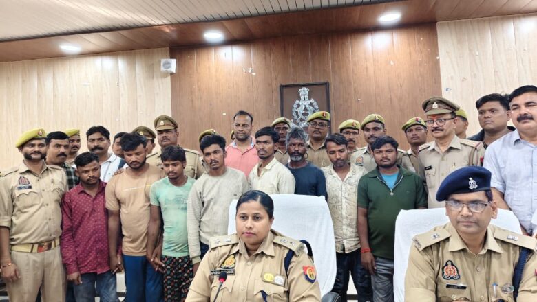 सर्राफा दुकान में चोरी का खुलासा, 65 लाख के आभूषणों के साथ आठ गिरफ्तार