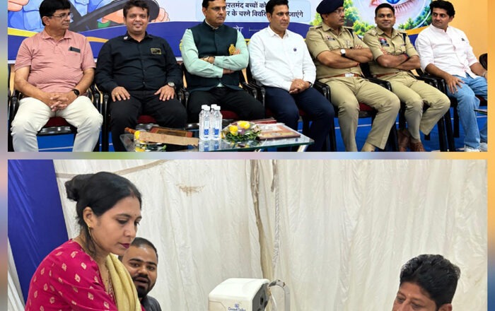 रोटरी क्लब की पहल से निशुल्क स्वास्थ्य जांच शिविर आयोजित