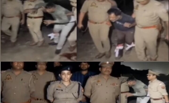 दो आरोपी बलात्कारी पुलिस मुठभेड़ में गिरफ्तार, पैर में लगी गोली