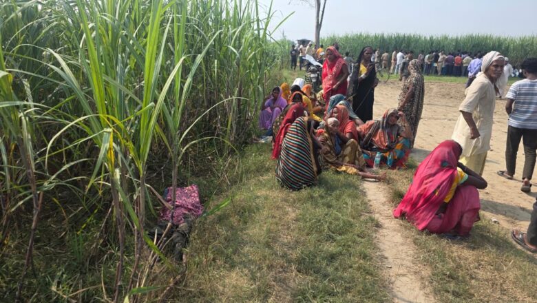 सुलतानपुर में अधेड़ व्यक्ति का शव गन्ने के खेत में मिला, बेटी ने हत्या का संदेह जताया