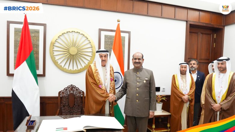 लोकसभा अध्यक्ष ओम बिरला ने यूएई के फेडरल नेशनल काउंसिल के स्पीकर साकर घोबाश से की बैठक