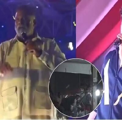 भोजपुरी अभिनेता खेसारी लाल पर फेंकी चप्पल, अभिनेता ने कहा- ‘आई लव यू’; हरकत पर भड़के सांसद पप्पू यादव