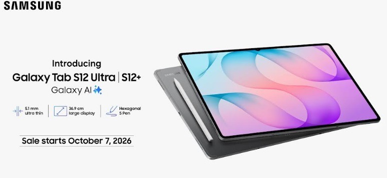 सैमसंग की Galaxy Tab S12 सीरीज भारत में बिक्री के लिए उपलब्ध, 15 हजार रुपये तक की छूट और नो-कॉस्ट ईएमआई का लाभ